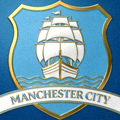 曼城足球俱乐部队徽 - 天蓝色盾牌与帆船标志